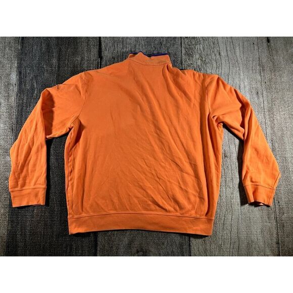 POLO GOLF Ralph Lauren Men's 1/4 Zip long Sleeve Pullover Shirt XL Orange - Picture 6 of 8